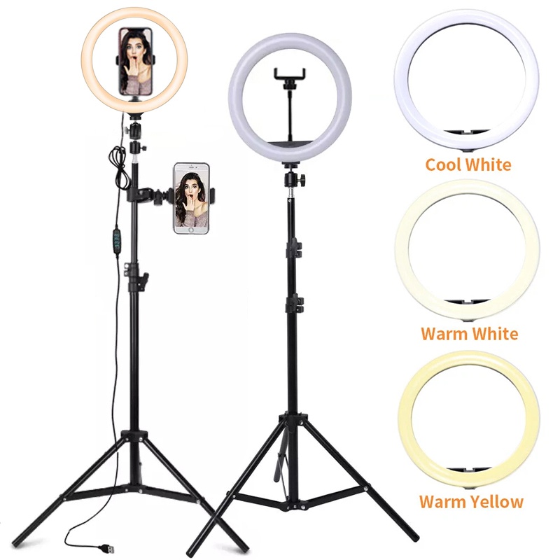 Photography Lighting With Umbrella - 6/10/12 inç LED Selfie halka ışık