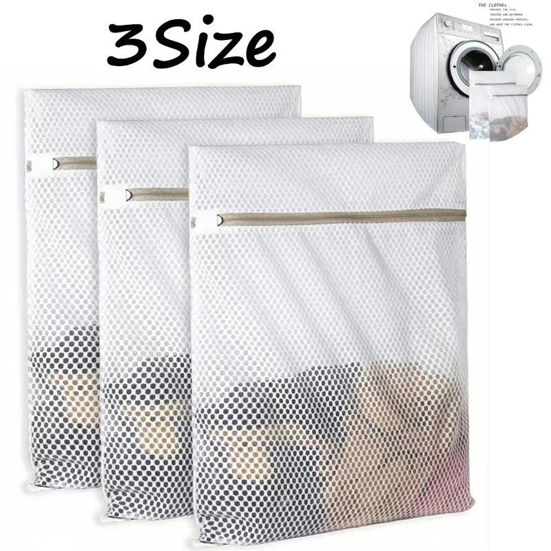 Honeycomb Grid Filter - Zarif Petek Örgülü Çamaşır Torbası, Kalın