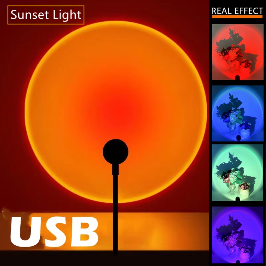 Photography Lighting Diy - Led 5V renkli USB Sunset lamba