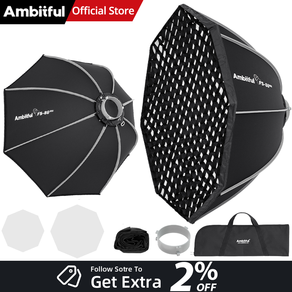 Photography Studio Lighting Set Up - AMBITFUL FS80PROII Hızlı Kurulum Bowens Mount