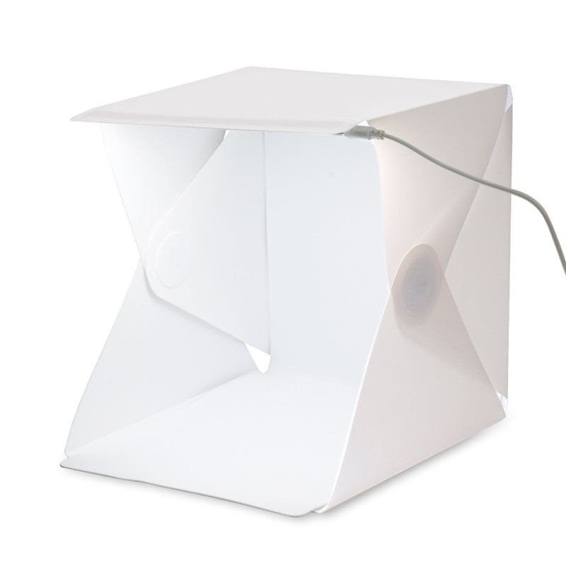Photography Lighting Kit With Backdrop - Taşınabilir Mini Fotoğraf Stüdyosu Kutusu Fotoğraf