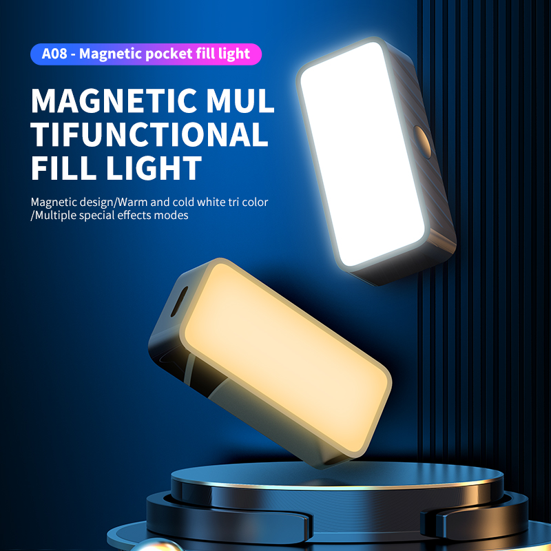 Photography Lighting Effects - Manyetik Taşınabilir Mini Selfie Dolgu Işığı