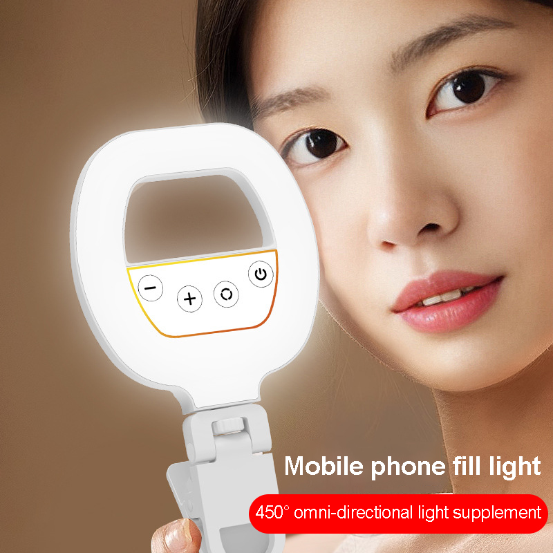Photography Lighting Ring - Şarj edilebilir Led ışık mobil Selfie