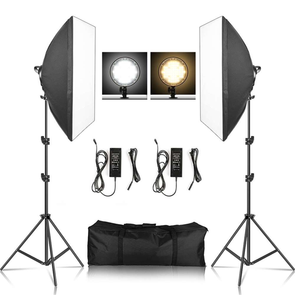 Photography Lighting Background - Softbox Işık Fotoğraf Kiti Fotoğraf 2