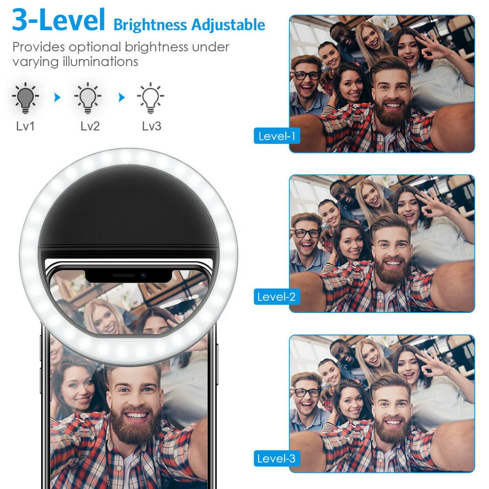 Şarj Edilebilir Klipsli Selfie - Photography Lighting Ring incelemesi ve fiyatı