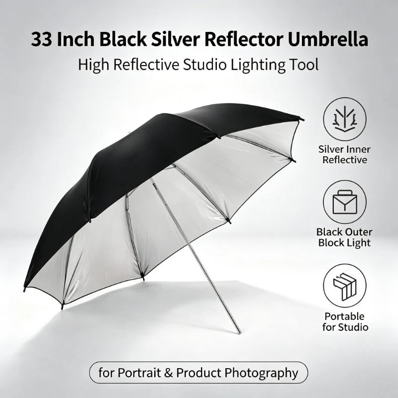 2026 Siyah Dayanıklı 33 inç Ya - Photography Lighting With Umbrella incelemesi ve fiyatı