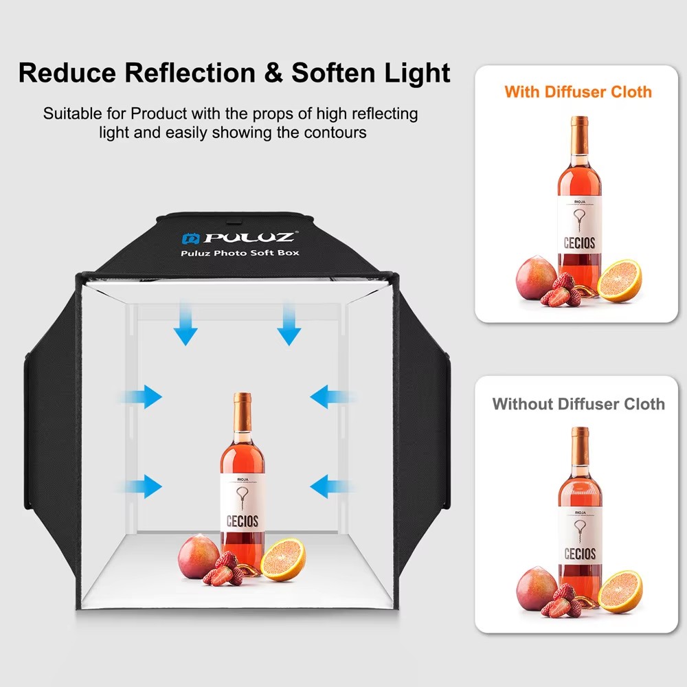40 cm Katlanır Fotoğraf stüdyo - Photography Lighting Kit With Backdrop incelemesi ve fiyatı