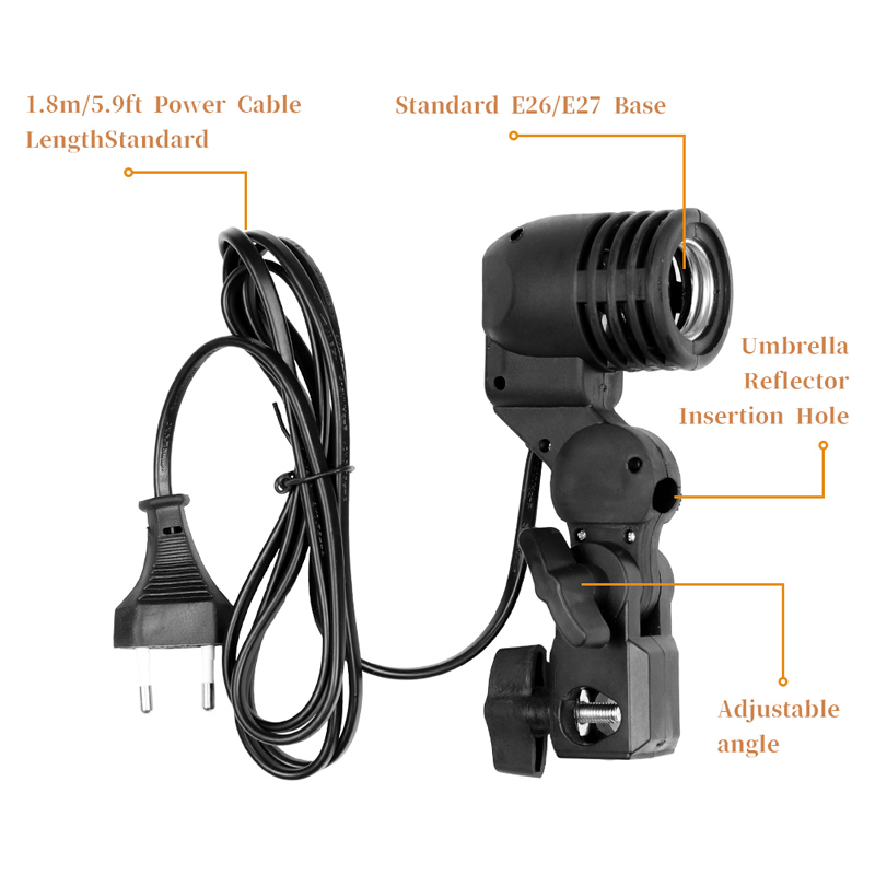 1.8m kablo kordonu ampul stand - Photography Lighting With Umbrella incelemesi ve fiyatı