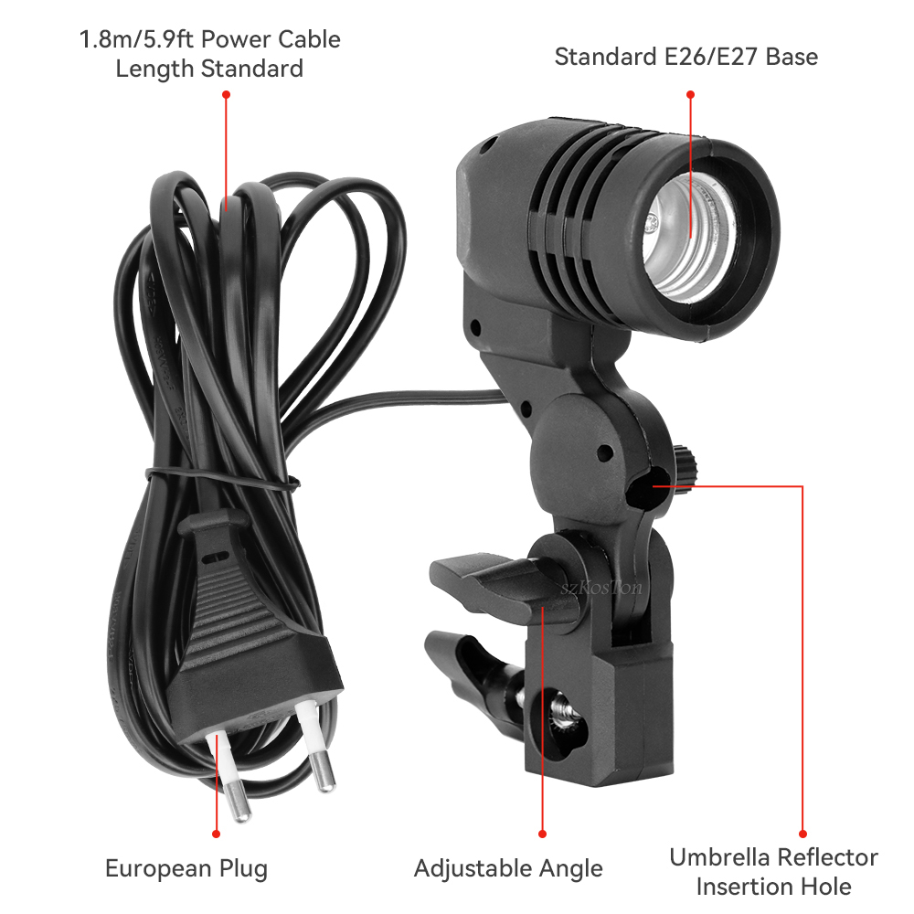 Tek Kafa Ampul Tutucu E27 Soke - Photography Lighting With Umbrella incelemesi ve fiyatı