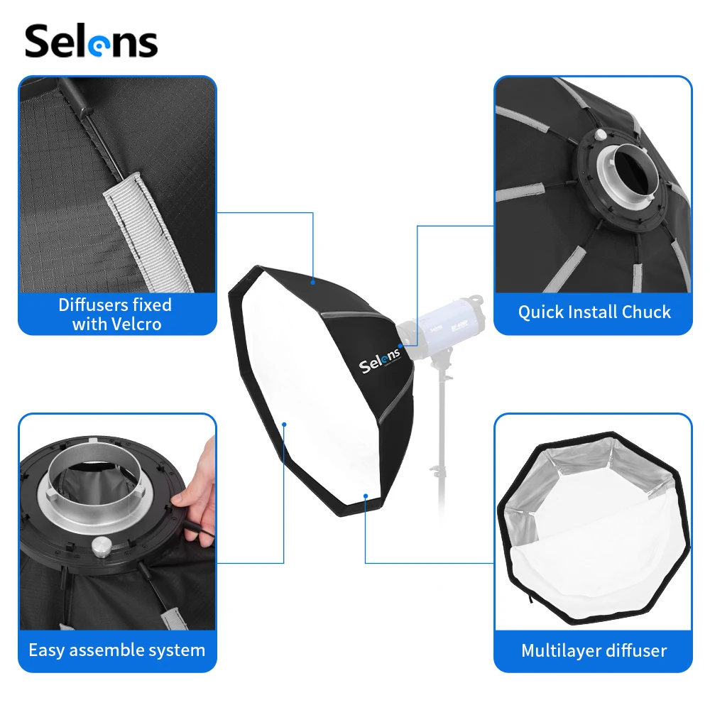 Selens 82/105cm Şemsiye Softbo - Photography Studio Lighting Set Up incelemesi ve fiyatı