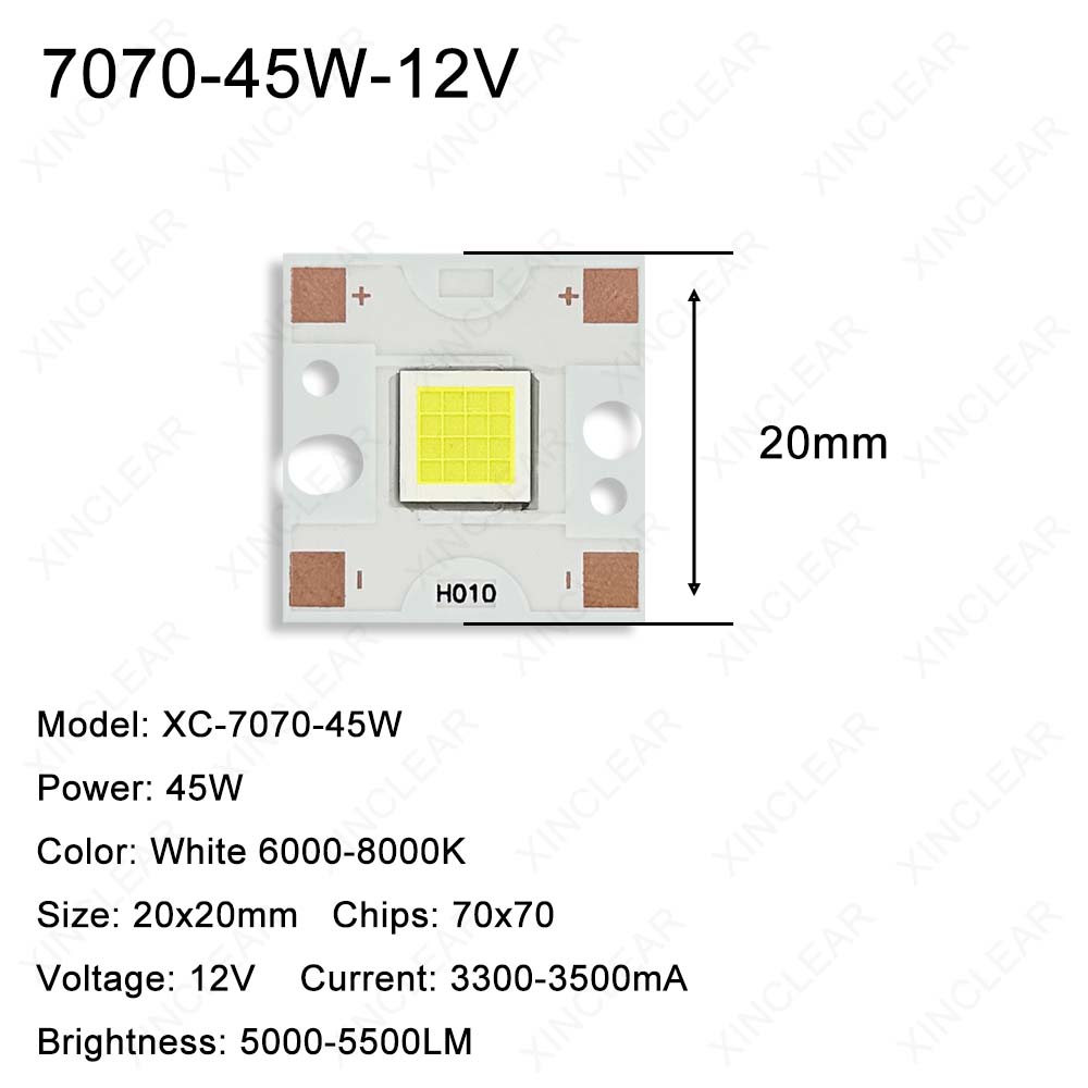 SMD 5050 7070 LED çip 20W 45W  - Photography Lighting Diy incelemesi ve fiyatı