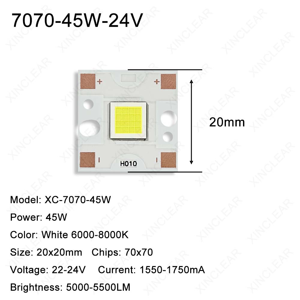 SMD 5050 7070 LED çip 20W 45W  - Photography Lighting Diy incelemesi ve fiyatı