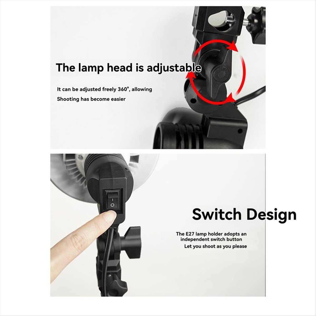 A40I 1.8m E27 Fotoğraf Işığı L - Photography Lighting With Umbrella incelemesi ve fiyatı