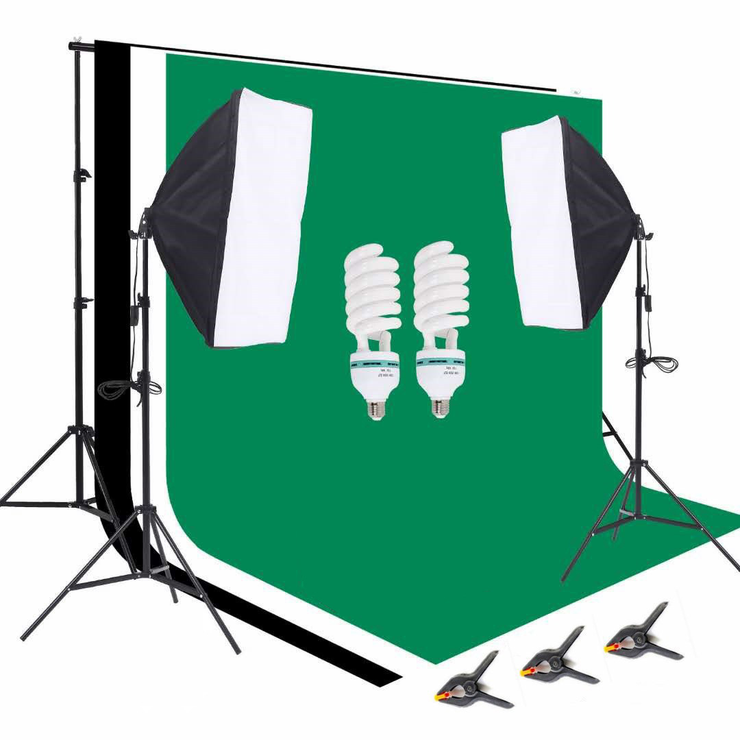 1 Fotoğraf Stüdyosu Ekipmanı 2 - Photography Lighting Kit With Backdrop incelemesi ve fiyatı