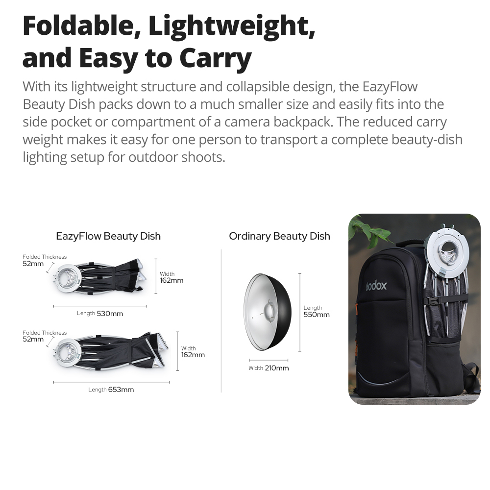 Yeni Godox EazyFlow Beauty Dis - Photography Lighting Design incelemesi ve fiyatı
