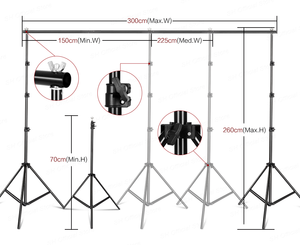 Fotoğrafçılık Fotoğraf Stüdyos - Photography Lighting Kit With Backdrop incelemesi ve fiyatı